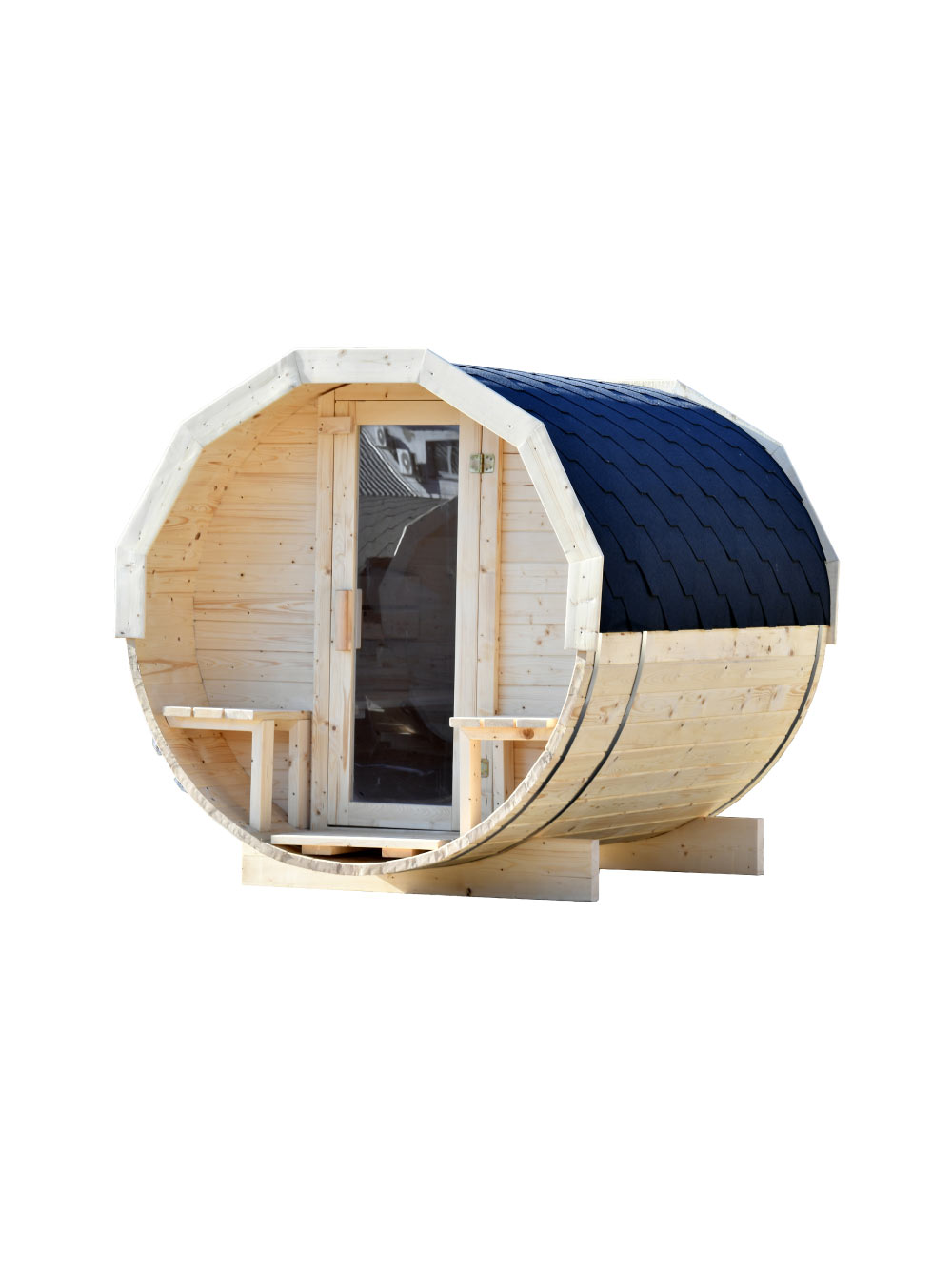 Sudová zahradní sauna dřevěná 250 s předsíní